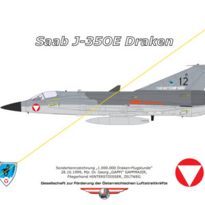 Profile-Print Saab Draken 1.000.000 Flugstunde