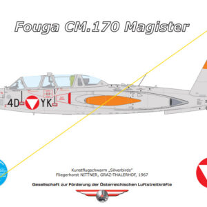 Profile-Print Fouga Magister Silverbirds