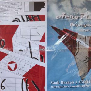 Flugzeugmodellbogen SAAB Draken (Osterrichi)