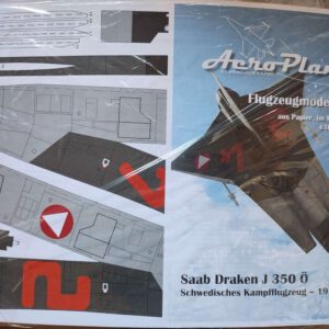 Flugzeugmodellbogen SAAB Draken